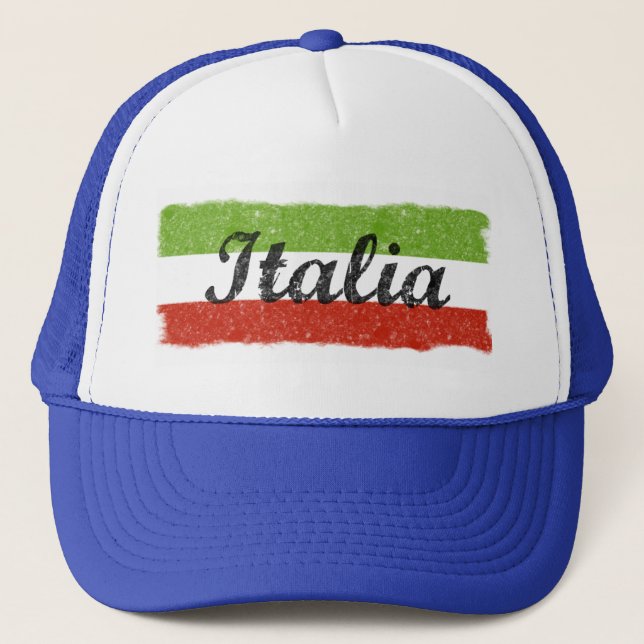 Boné Chapéu retro Italia do camionista de Italia (Frente)