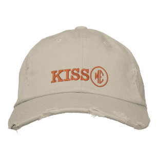 Boné Chapéu retrô KISS ME / Gorro de caminhoneiro para