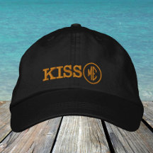 Chapéu retrô KISS ME / Gorro de caminhoneiro para 