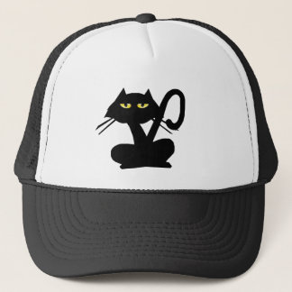 Boné Chapéu simples do gato preto