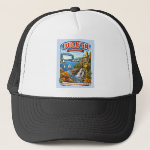 Boné Chapéu Souvenir de Duluth, Minnesota, Lago Superio