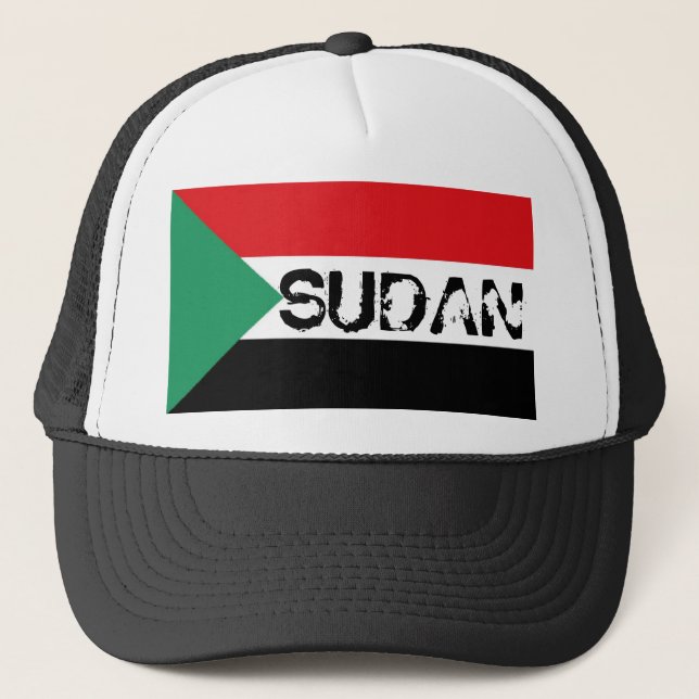 Boné Chapéu sudanês da lembrança da bandeira de Sudão (Frente)