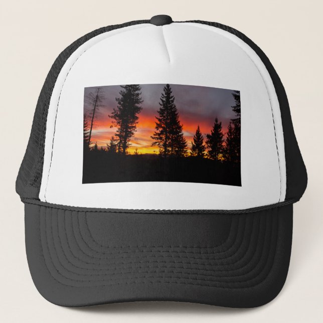 Boné Chapéu Sunrise da Floresta de Oregon (Frente)