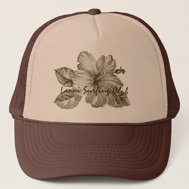 Boné Chapéu surfando do camionista do clube de Lanai (Frente)