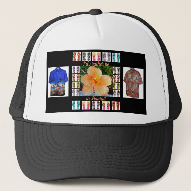 Boné Chapéu, tapeçaria de Havaí (Frente)