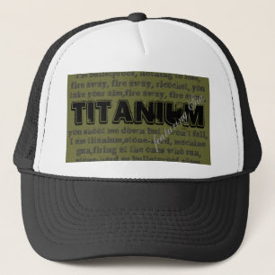 Boné Chapéu Titanium do camionista da canção com fun