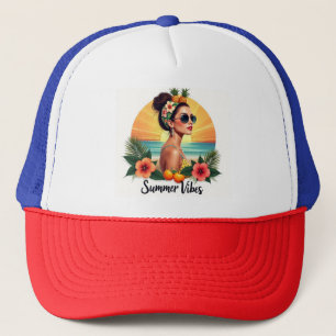 Boné Chapéu Tropical de Verão Boho Girl