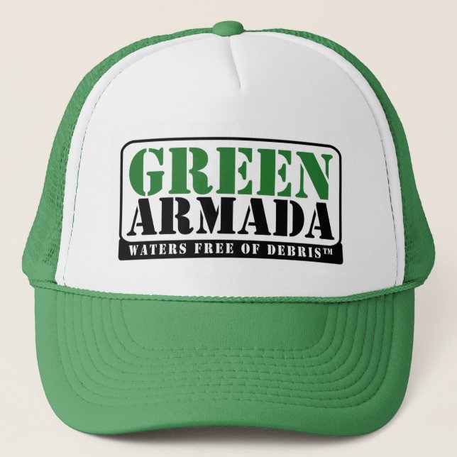 Boné Chapéu verde do camionista da armada (Frente)