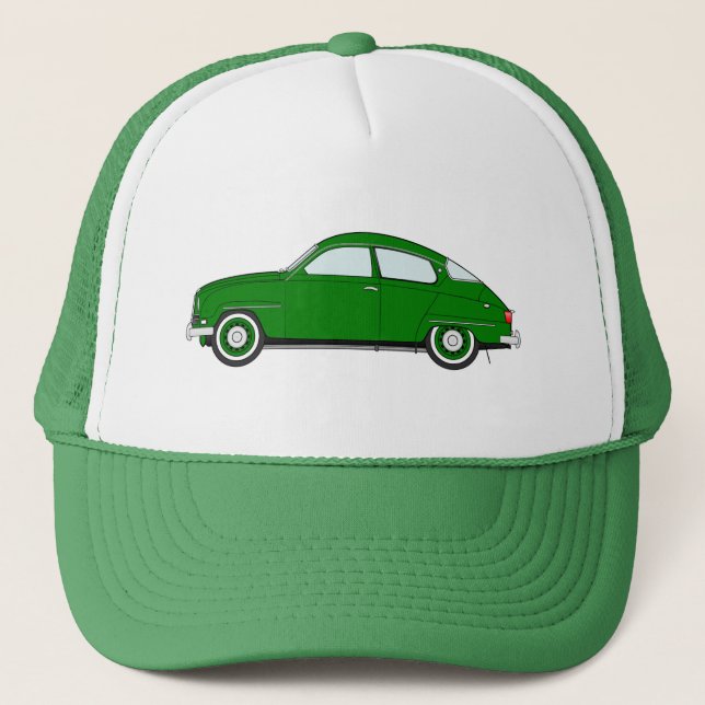 Boné chapéu verde do saab 96 (Frente)