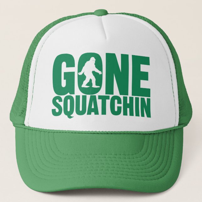 Boné Chapéu verde ido das letras de Squatchin (Frente)