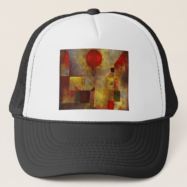 Boné Chapéu vermelho do balão de Paul Klee (Frente)