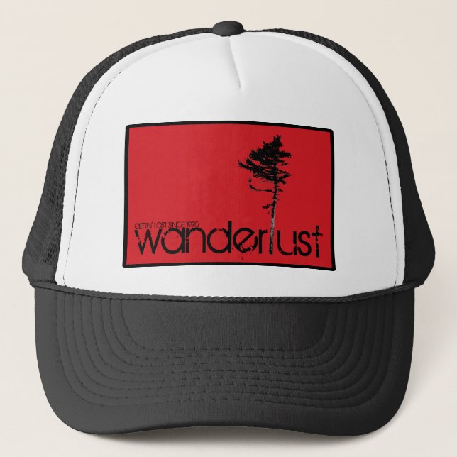 Boné Chapéu vermelho do camionista da caixa (Frente)