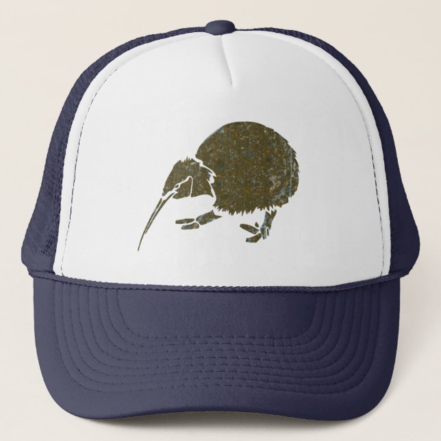 Boné Chapéu Vintage Kiwi da Nova Zelândia (Frente)