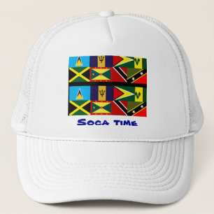 Boné Chapéus das caraíbas do camionista da bandeira