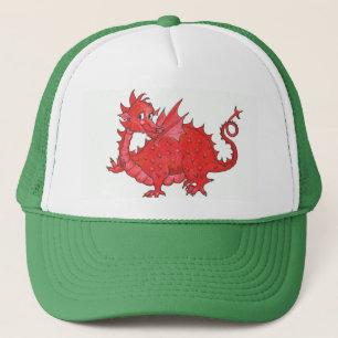 Boné Chapéus de Caminhão do Dragão Vermelho Galês