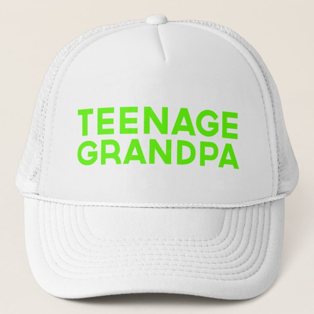 Boné Chapéus de camionista divertidos do TEENAGE GRANDP (Frente)