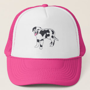 Boné Chapéus de Cão Pretos e Brancos