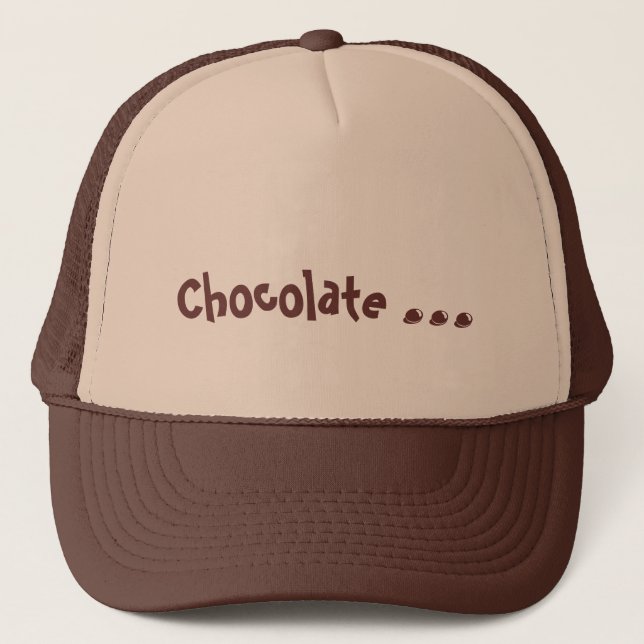Boné Chapéus de chocolate com chocolate (Frente)