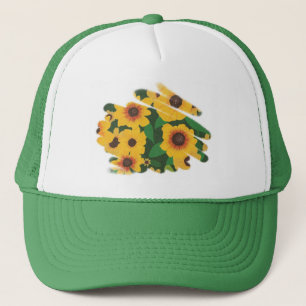 Boné Chapéus de Estilo de Bruto de Girassol Amarelo