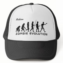 Chapéus de "Evolução Zombie" personalizados de nom
