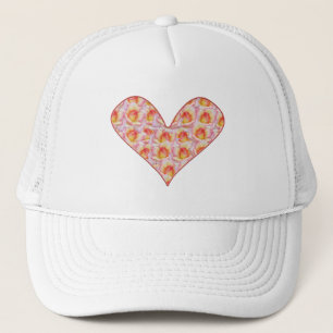 Boné Chapéus Personalizados Coração Cheio de Rosas Cor-
