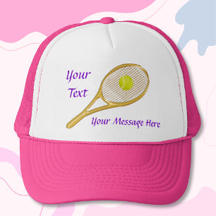 Boné Chapéus personalizados do TÊNIS para mulheres