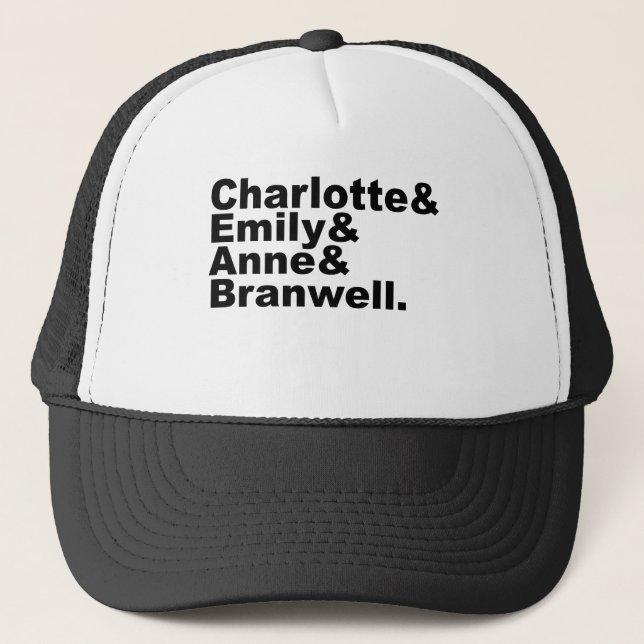 Boné Charlotte Emily Anne Branwell | Irmãos Bronte (Frente)