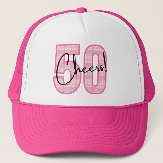 Boné Cheers to 50 trucker hat (Frente)