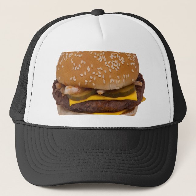 Boné Cheeseburger Em Arma De Semente De Sésamo (Frente)