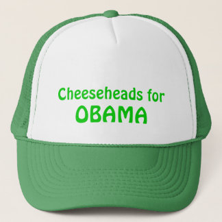 Boné Cheeseheads para o chapéu do camionista de Obama,