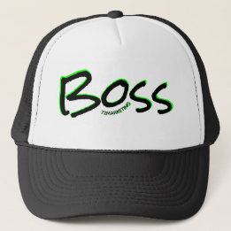 Boné chefe do chapéu do camionista do logotipo