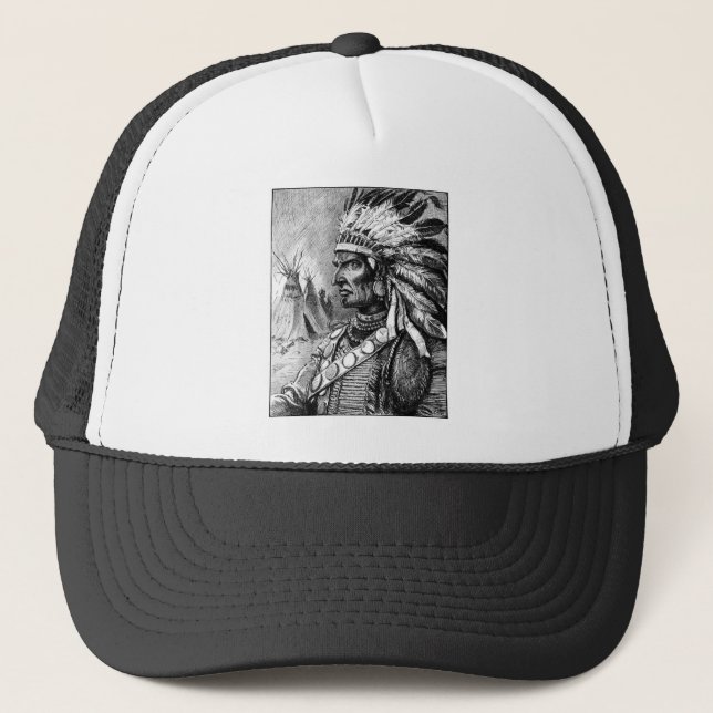 Boné Chefe Indiano Americano (Frente)