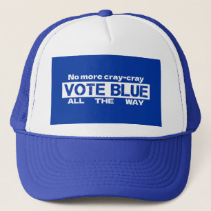 Boné Chega De Cray Cray Votar Azul Todo O Caminho