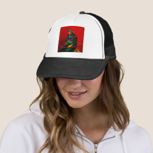 Boné Cherokee Native American Pop Art Trucker Hat