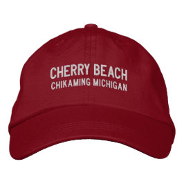 Boné Cherry Beach Michigan Embroidered Baseball Hat