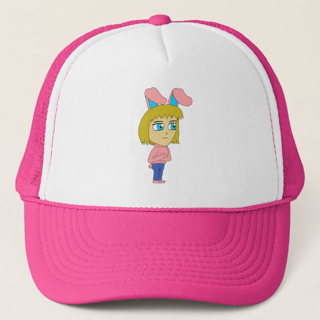 Boné chibi menina coelho (Frente)