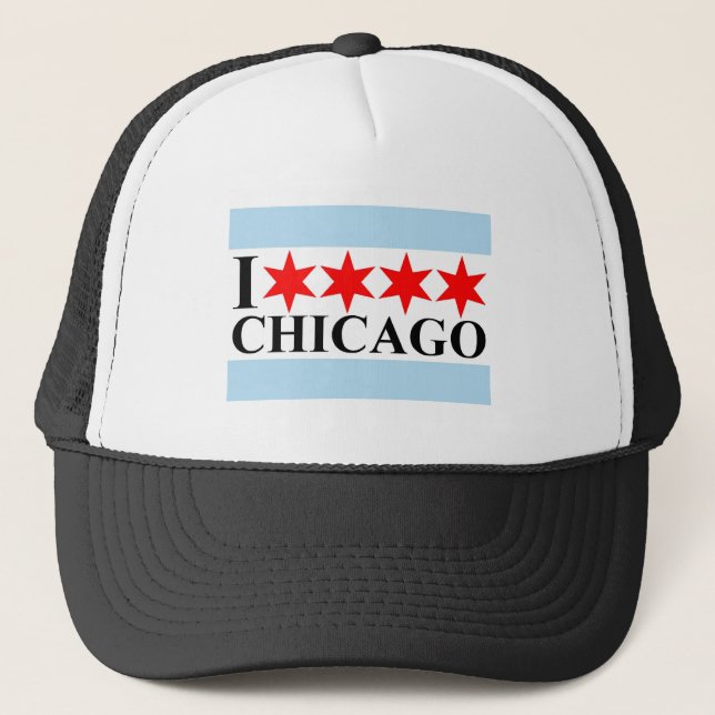 Boné Chicago Flag - I Love Chicago (Frente)