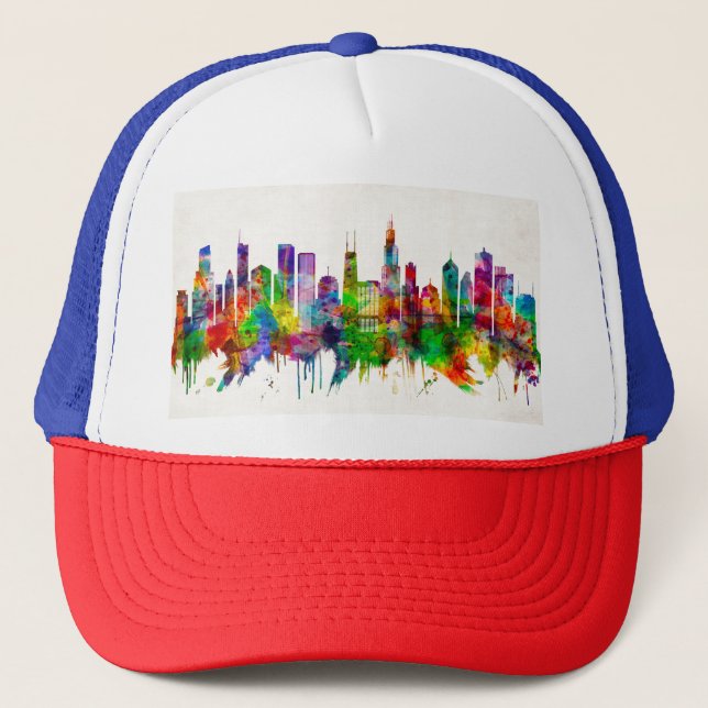Boné Chicago Illinois Skyline (Frente)