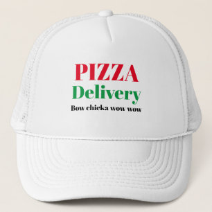 Boné Chique engraçado do arco da ENTREGA da PIZZA do