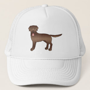 Boné Chocolate Brown Labrador Retriever Cartoon Dog