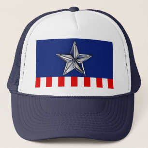 Boné Chrome Como Estrela em Cores Patrióticas Festivas