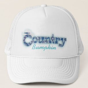 Boné "Chuppkin" denim azul aqua branco