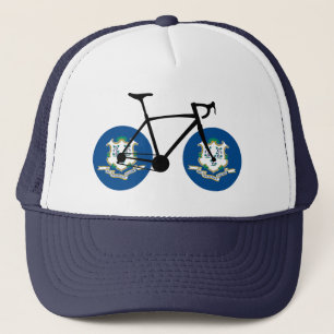 Boné Ciclismo da Bandeira de Connecticut