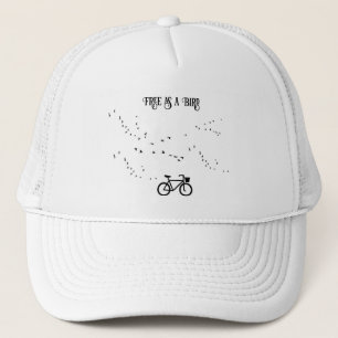Boné Ciclismo da vida, livre como um pássaro personaliz