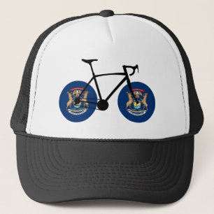Boné  Ciclismo de Bandeira do Michigan