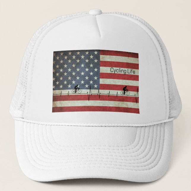 Boné Ciclismo, Estrelas e Stripes (Frente)
