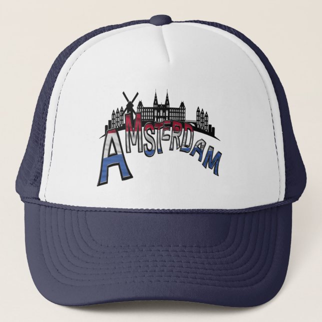 Boné Cidade de Amsterdã Souvenir (Frente)
