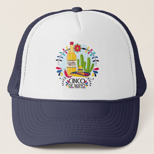 Boné Cinco De Mayo Trucker Hat (Frente)