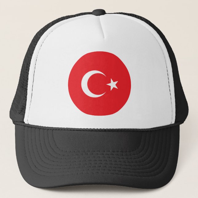 Boné Círculo de Bandeira Turco (Frente)