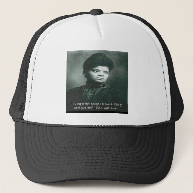 Boné Citação de Ida B Wells & Truth (Frente)